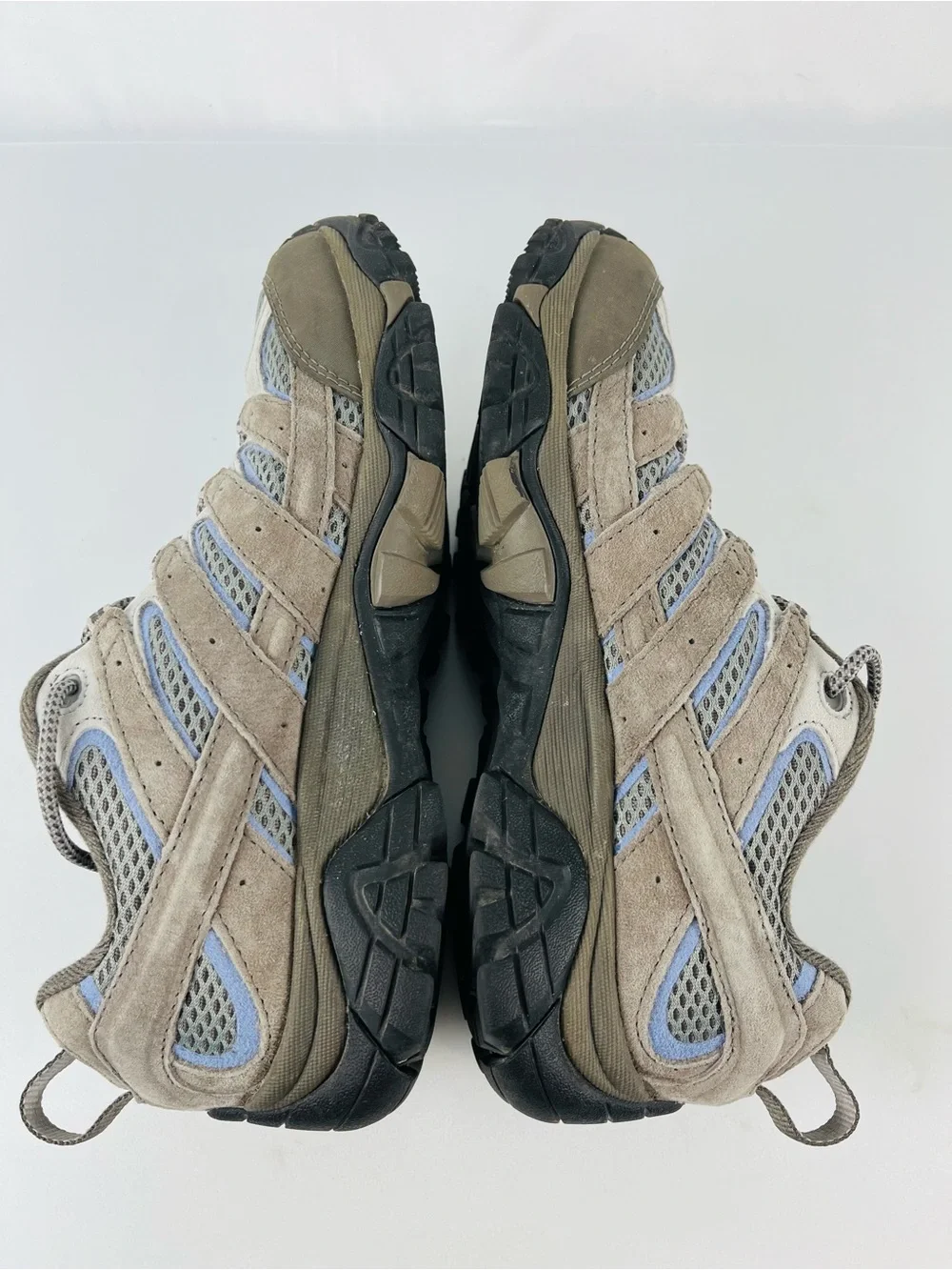 Merrell Women's Moab 2 Vibram Vent Hiking Shoes Falcon Gray and Blue Size 8.5